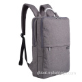 Multifunctional Computer Backpack Gray Simple Cationic Business Laptop Backpack Customization Supplier